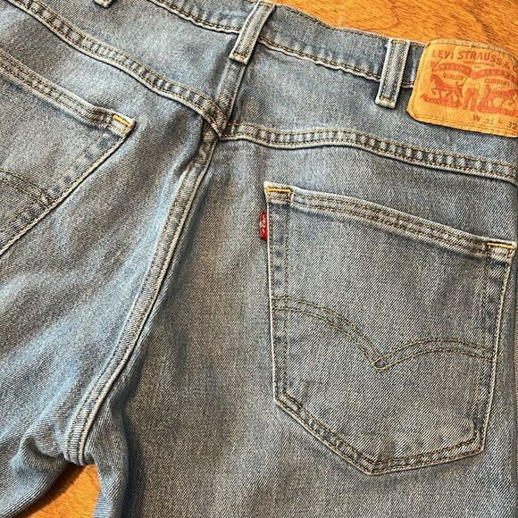 Levi's Blue Straight Jeans Classic Style - Picture 6 of 8